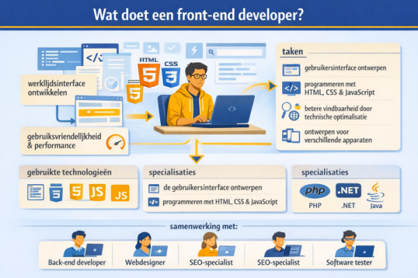 Wat doet een front-end developer